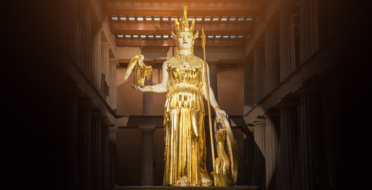 Loro di Olimpia: la statua di Atena Parthenos