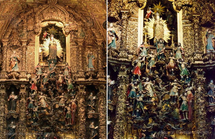 El barroco dorado de Oporto