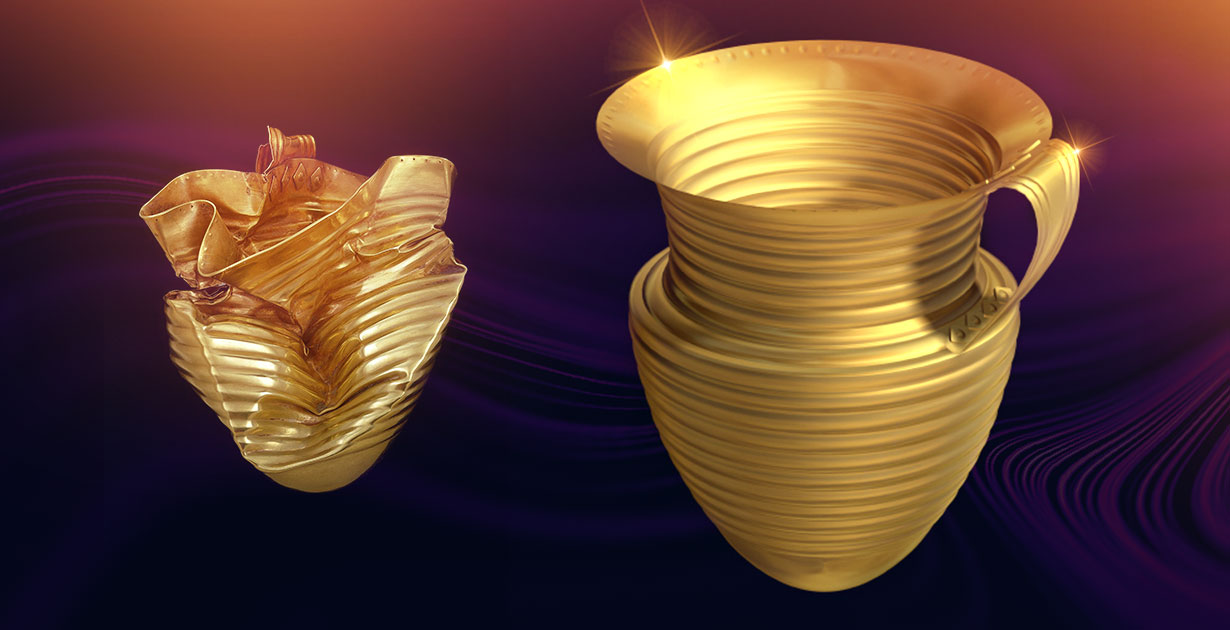 Golden cup from the Bronze Age