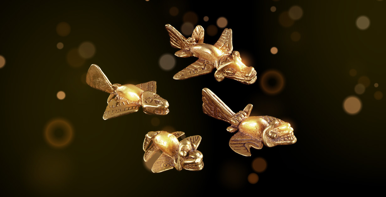 Golden “airplanes” of the Indians