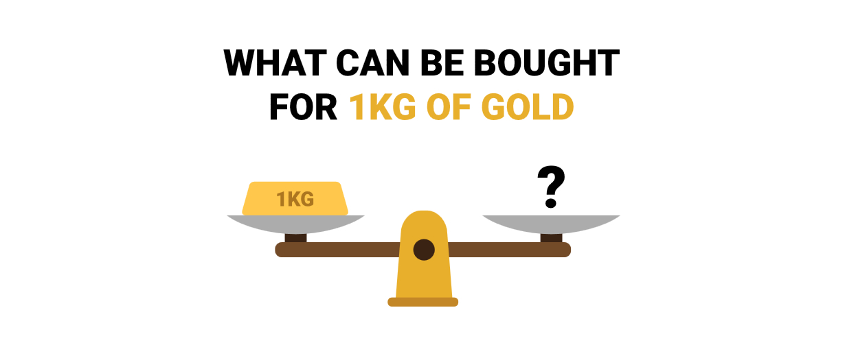 What can be bought for 1 kg of gold?