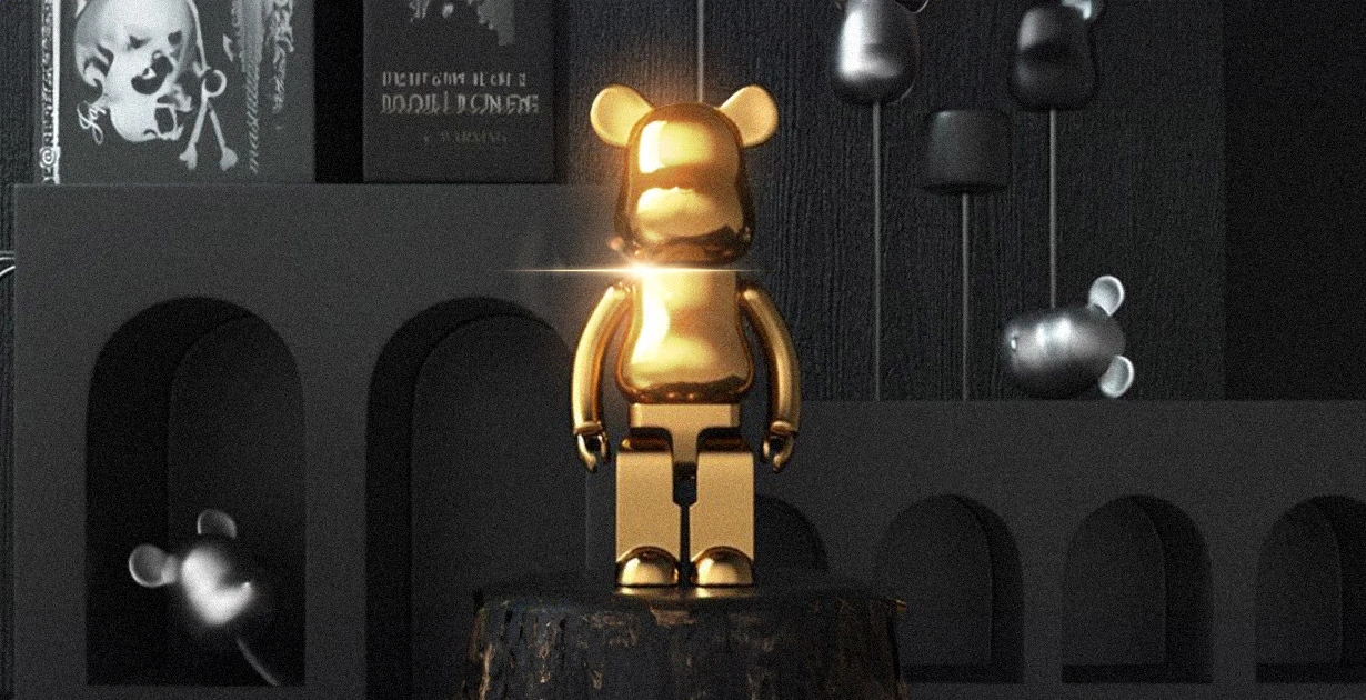 Золотой Bearbrick: «находка» коллекционеров XXI века