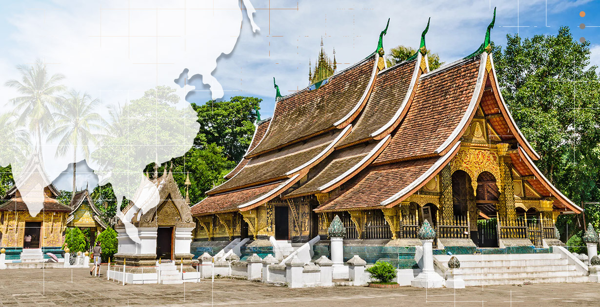 El precioso monasterio de Laos