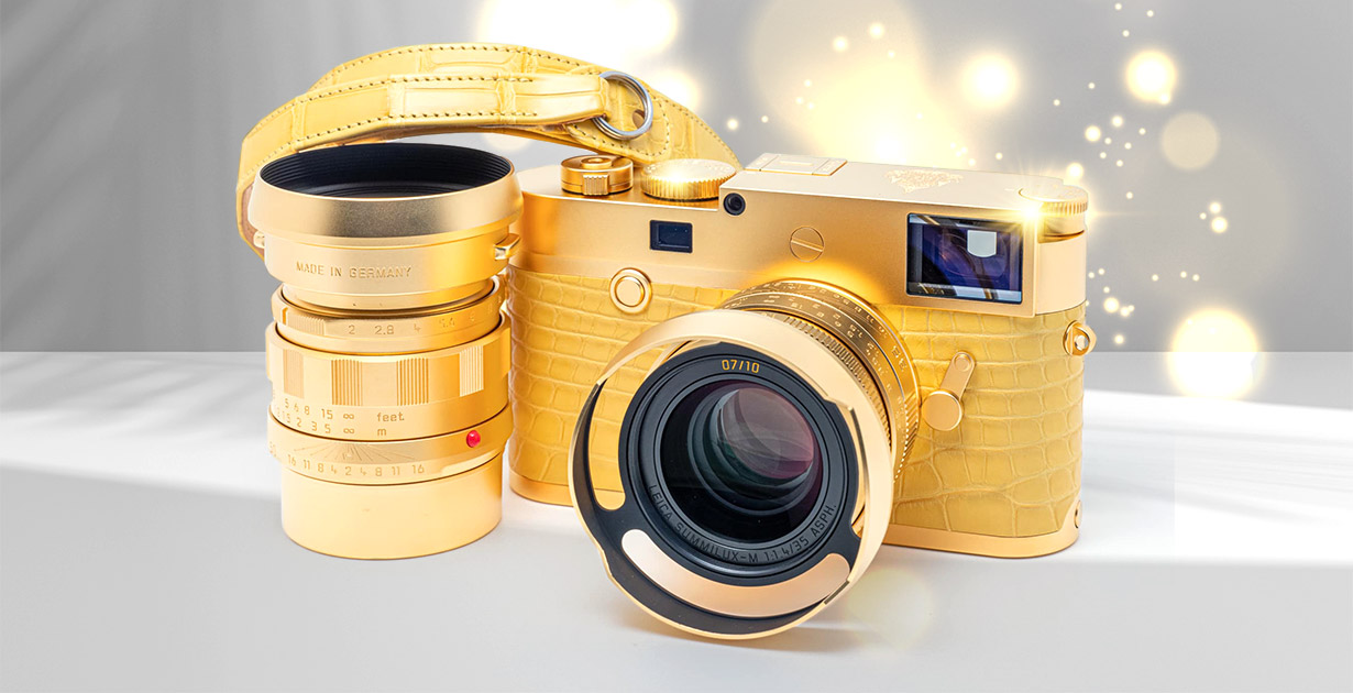 Находка для коллекционера: золотые фотоаппараты